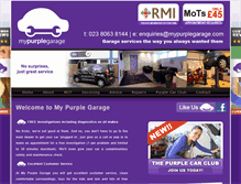 Tablet Screenshot of mypurplegarage.com